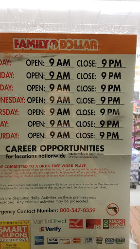 Dollar Store «FAMILY DOLLAR», reviews and photos, 2104 US-62, Pocahontas, AR 72455, USA