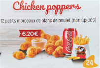 Restauration rapide Chicken Broadway à Paris (le menu)