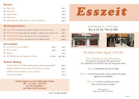 Pizzeria Esszeit Sögel à Sögel menu