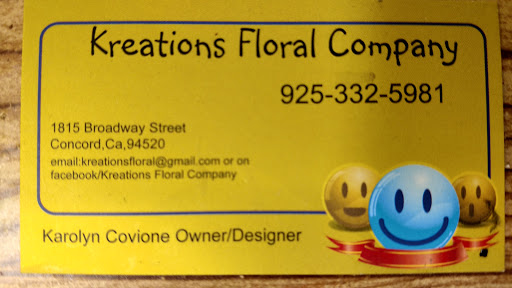 Florist «Kreations Floral», reviews and photos, 1815 Broadway St, Concord, CA 94520, USA