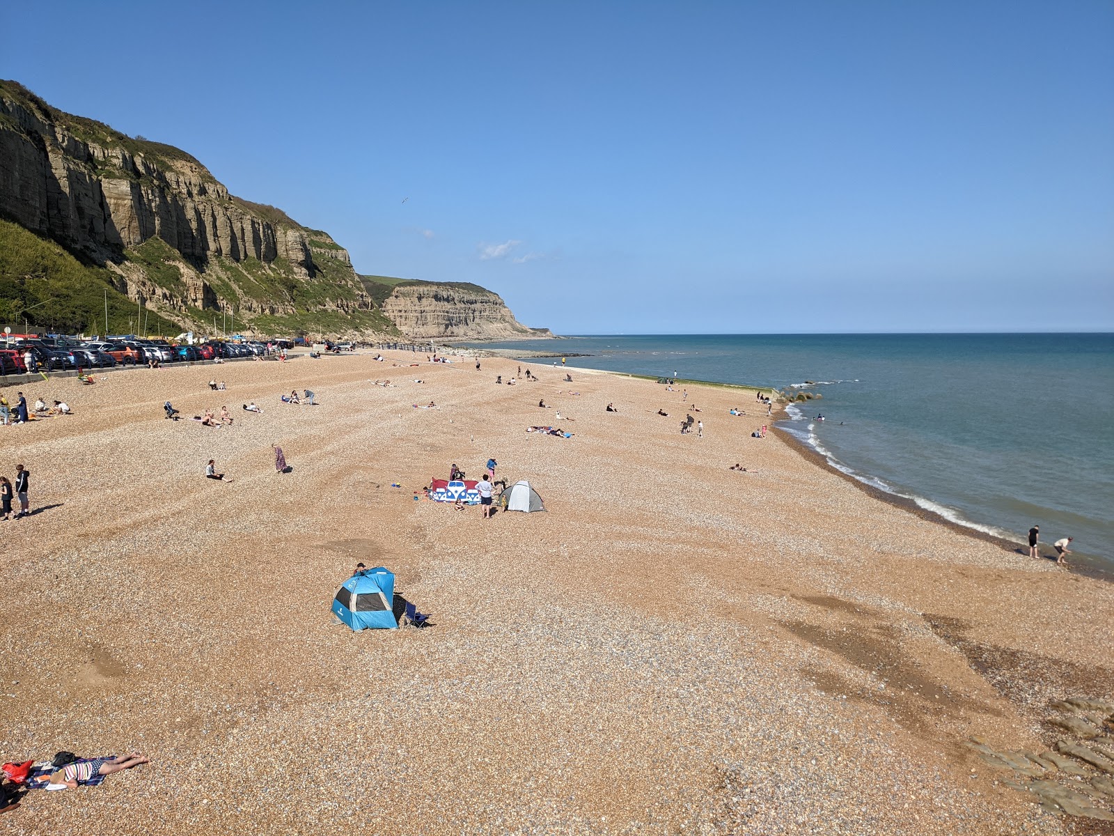 Photo de Plage de Hastings avec caillou fin clair de surface