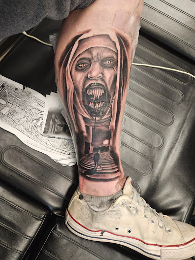 Explore mechanic sleeve tattoo ideas, creative tattoo ideas in Mckinney, available at Boss Frog Tattoos