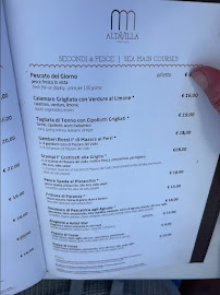 Altavilla Ristorante à Mazara del Vallo carte