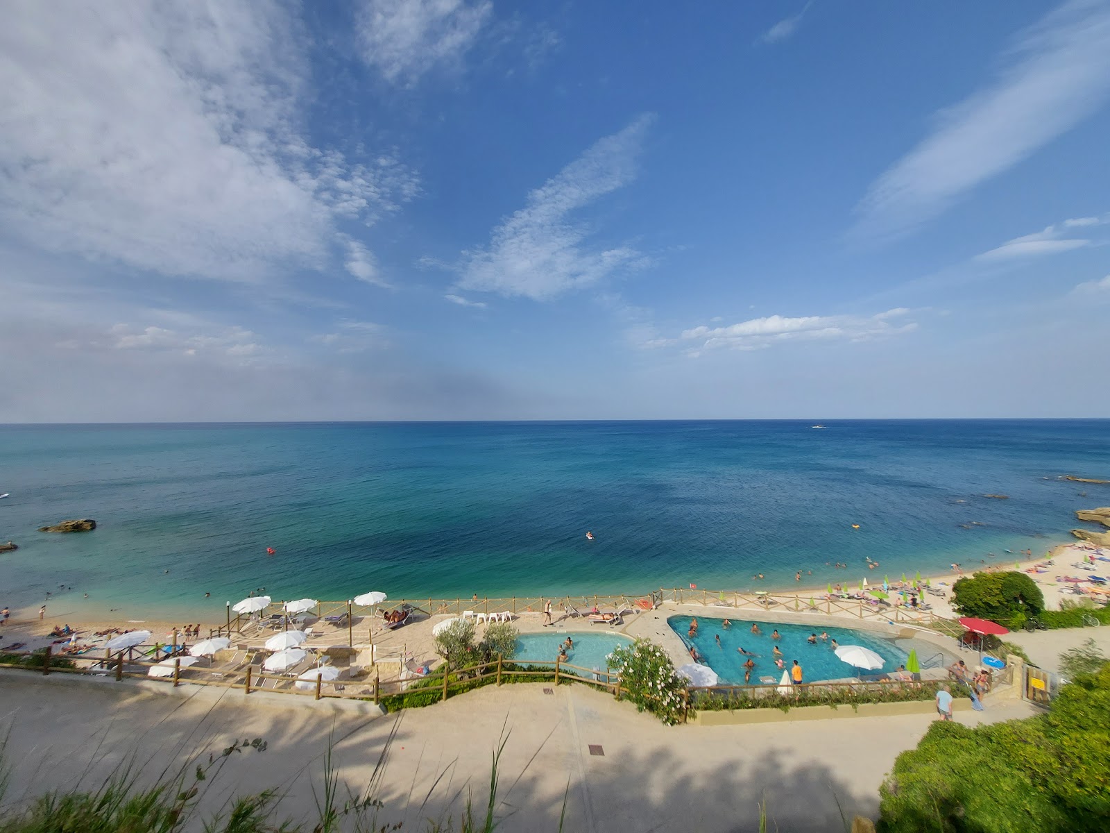 Foto van Spiaggia dei Ripari di Giobbe en de nederzetting