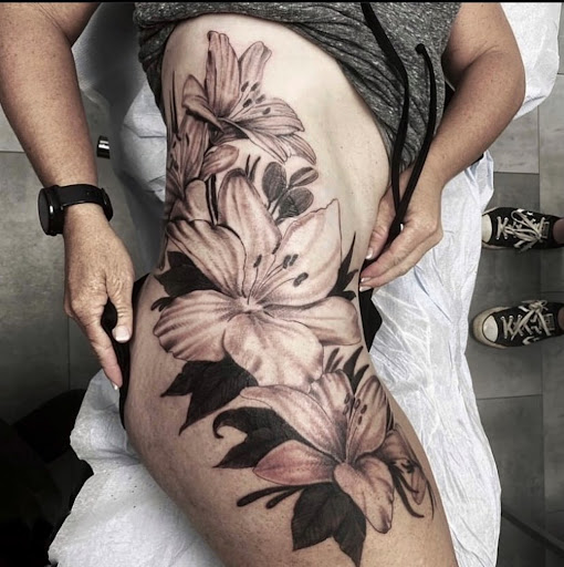 Explore back tattoo ideas for women, creative tattoo ideas in Marietta, available at Sink or Swim Studio and Gallery