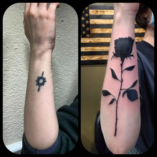 Explore traditional tattoo sleeve ideas, creative tattoo ideas in Copperas Cove, available at Black Moon Tattoo Company