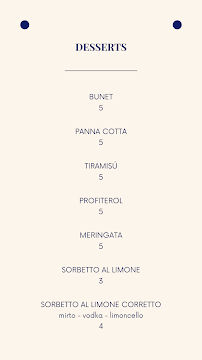 Carte du Ristorante Cavalluccio da Rebecca à Acqui Terme