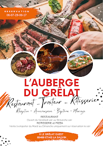 Restaurant L'Auberge du Grêlat à Étais-la-Sauvin (le menu)