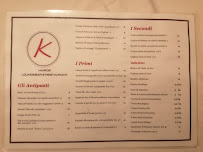 Kairos Lounge Bar à Celle di Bulgheria menu
