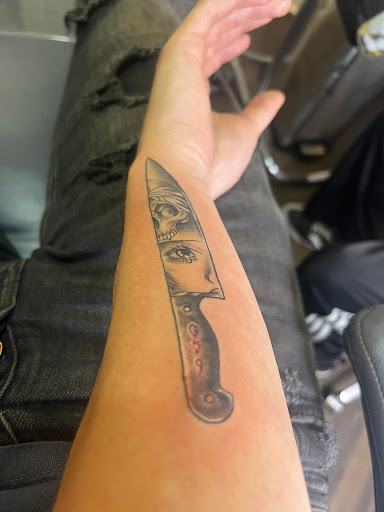 Explore adrenaline tattoo ideas, creative tattoo ideas in Cleveland, available at NBA tattoo