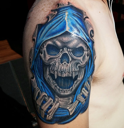 Explore tie dye tattoo ideas, creative tattoo ideas in San Diego, available at San Diego Tattoo Company