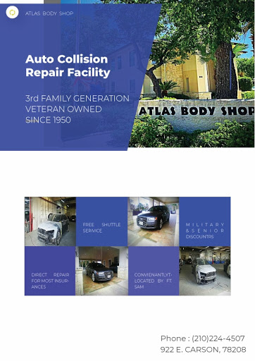 Auto Body Shop «Atlas Body Shop», reviews and photos, 922 E Carson, San Antonio, TX 78208, USA