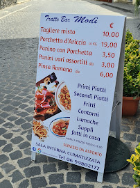 Menu / carte de Bar Trattoria Modì à Bracciano