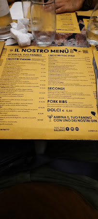 Toc Toc Salerno à Salerno menu