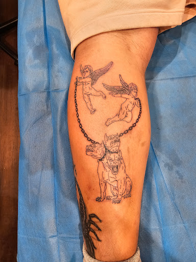 Explore peach tattoo ideas, creative tattoo ideas in Maryville, available at Distinked Tattoo