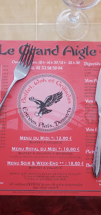 Le Grand Aigle à Le Val-Saint-Père menu