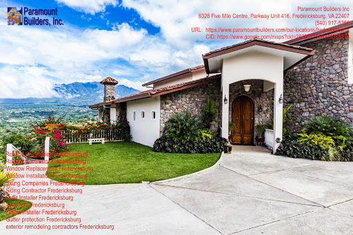 Window Installation Service «Paramount Builders Inc», reviews and photos, 6326 5 Mile Centre Park Unit 416, Fredericksburg, VA 22407, USA