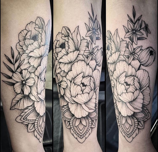 Explore half heart tattoo ideas, creative tattoo ideas in Cookeville, available at Studio 819 Tattoos