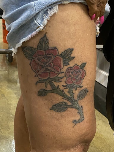 Explore spongebob tattoo ideas, creative tattoo ideas in Franklin, available at Hellcat Tattoo Franklin