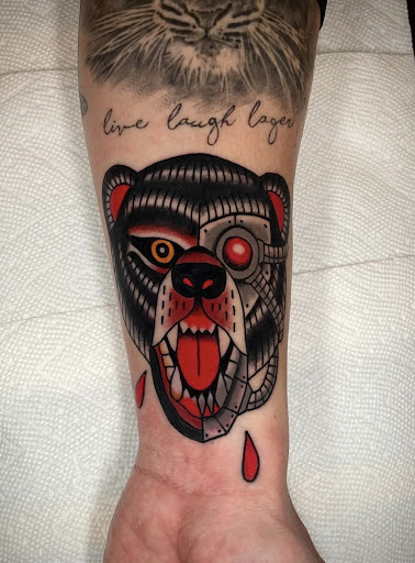 Explore cross tattoo idea, creative tattoo ideas in Rutherford, available at Arcana Tattoo