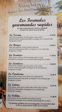Restaurant la Paillotte à Fontenay-le-Comte menu
