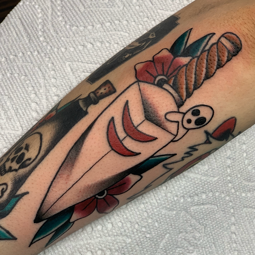 Explore black and grey realism tattoo ideas, creative tattoo ideas in Las Vegas, available at Heart Of Thieves Tattoo