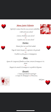 Menu du MataVanille à Le Puy-en-Velay