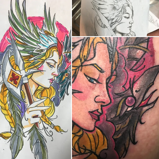 Explore garden of eden tattoo ideas, creative tattoo ideas in Augusta, available at Mr. Tattoo