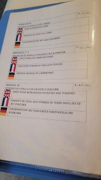 Restaurant Ristorante arabo Carthage à Trapani (la carte)