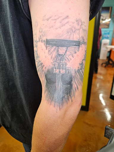 Explore wendigo tattoo ideas, creative tattoo ideas in Oswego, available at The Inkery Tattoo Studio