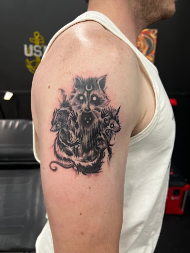 Explore easy flower tattoo ideas, creative tattoo ideas in Gulfport, available at Phantom Art Studio