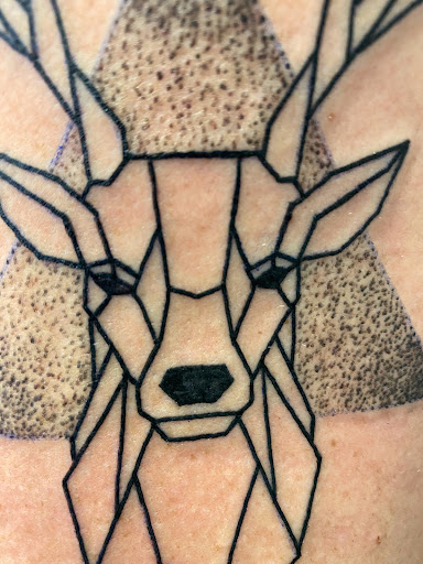 Explore candyman tattoo ideas, creative tattoo ideas in Canfield, available at Black Rose Tattoo Studio