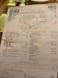 Chez Bébert à Paris menu