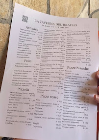 La Taverna del Bracho à Rome carte