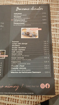 Restaurant Les Comptoirs d'Alice et Jules à Saint-Étienne - menu / carte