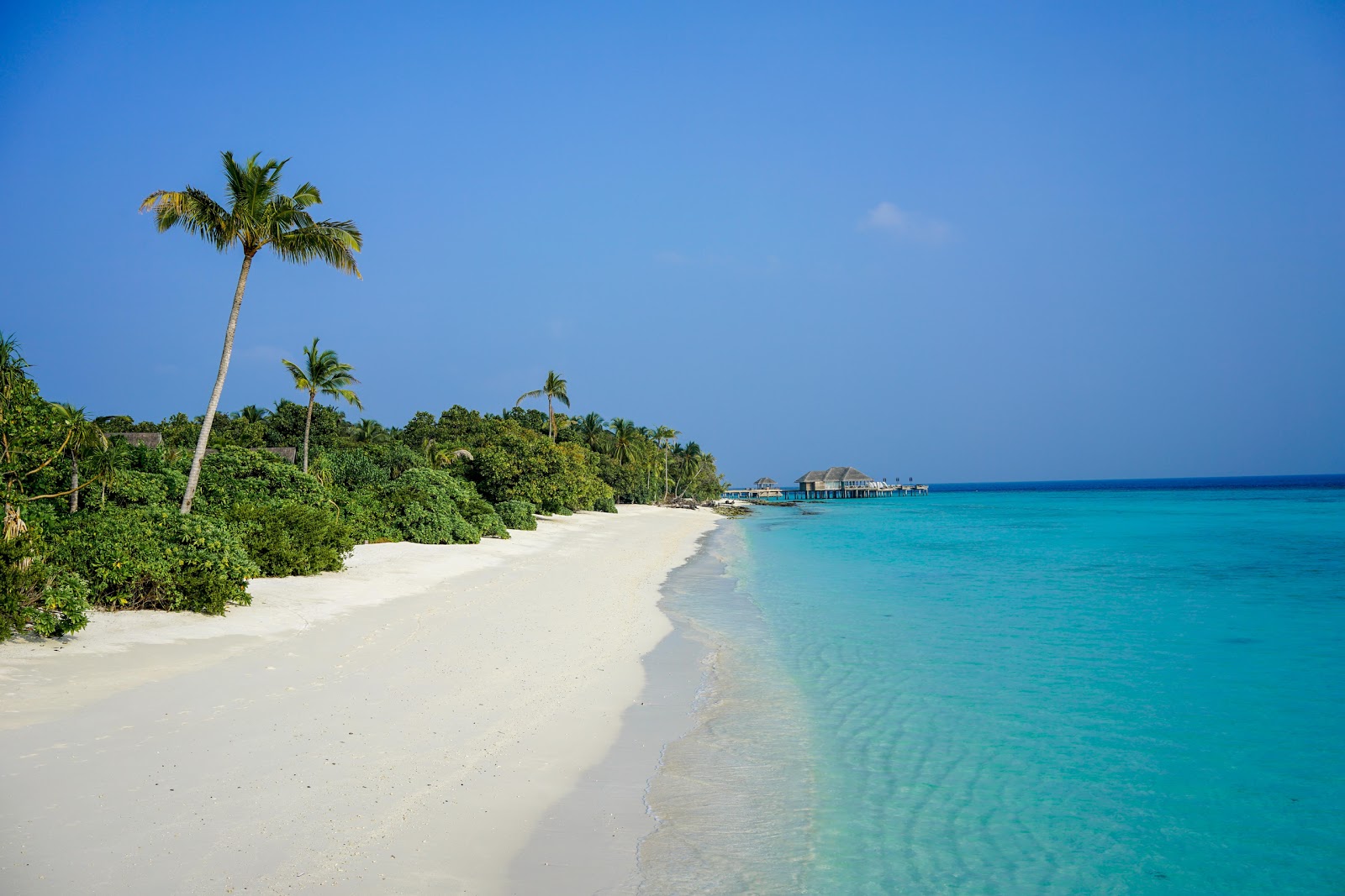 瓦卡鲁岛海滩的照片 带有明亮的细沙表面