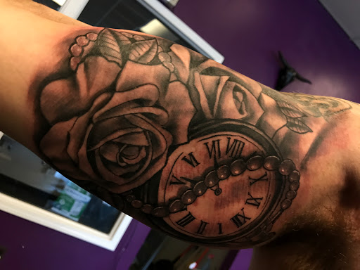 Explore joker tattoo ideas for guys, creative tattoo ideas in Westland, available at Skin Sinn tattoos