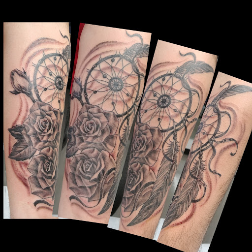 Explore mens face tattoos ideas, creative tattoo ideas in Oak Forest, available at Peace Of Art Tattoo And Art Studio