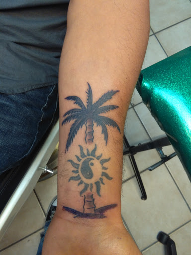 Explore inside elbow tattoo ideas, creative tattoo ideas in Bradenton, available at Memory Lane Tattoo Co.