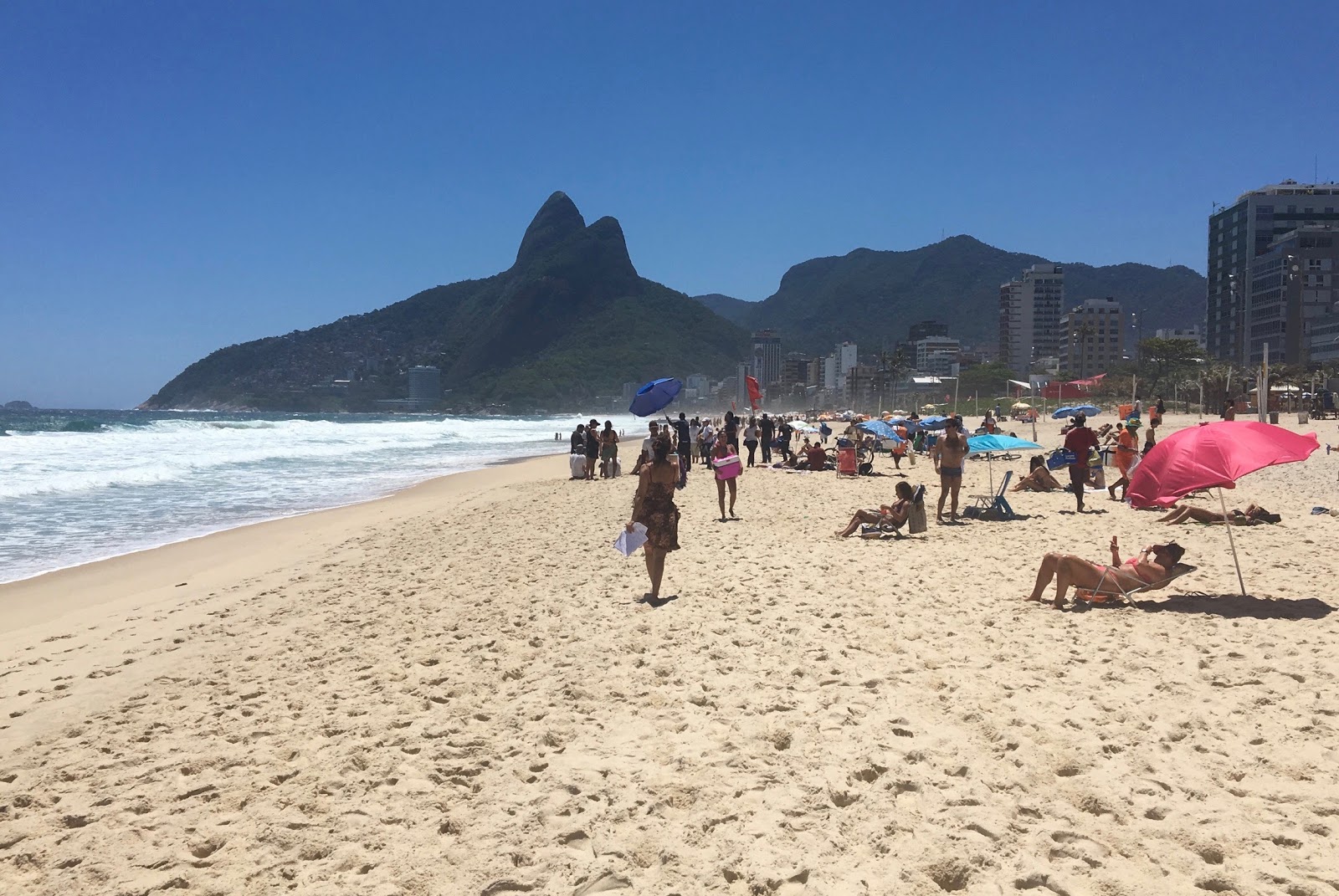 Photo of Ipanema Beach with turquoise pure water surface