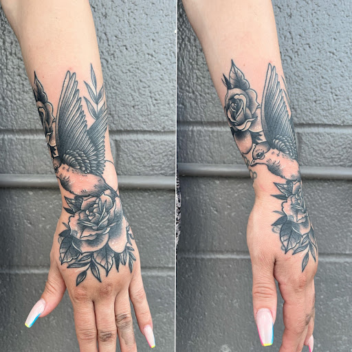 Explore tattoo ideas for death of a loved one, creative tattoo ideas in Copperas Cove, available at Black Moon Tattoo Company