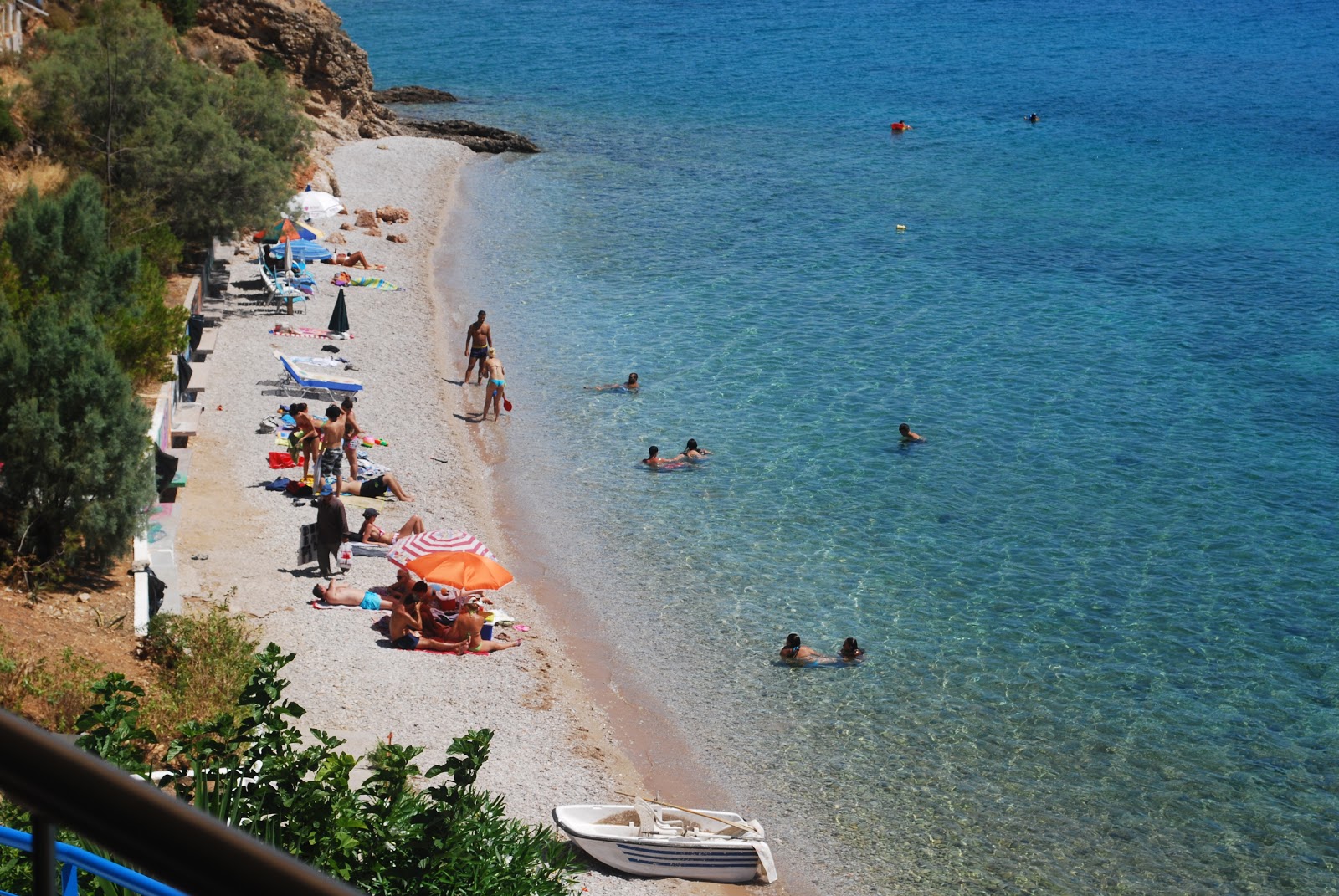 Photo of Paralia Christos with turquoise pure water surface