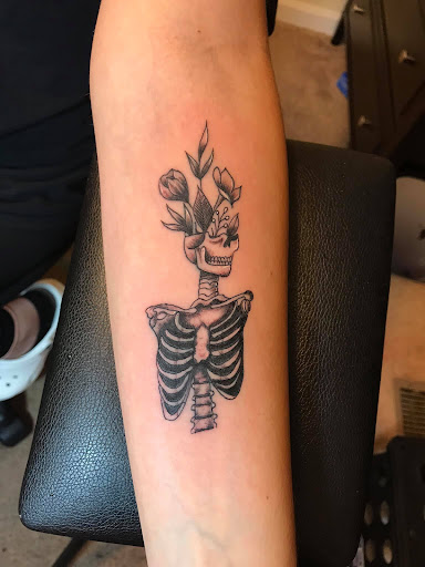 Explore moto tattoo ideas, creative tattoo ideas in Williamsburg, available at Relentless Ink