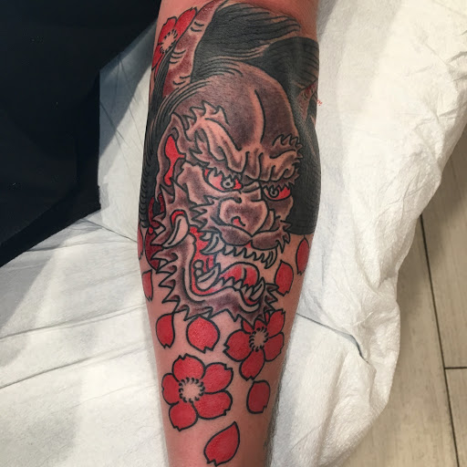 Explore art nouveau tattoo ideas, creative tattoo ideas in Dallas, available at Carl Hallowell, Horisho