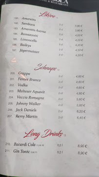 Carte du Ristorante La - Pergola à Kolkwitz