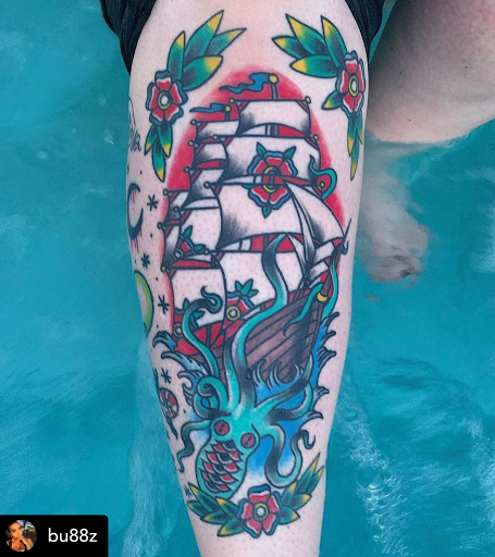 Explore tribal lion tattoo ideas, creative tattoo ideas in Murrieta, available at Diamond City Tattoo & Piercing