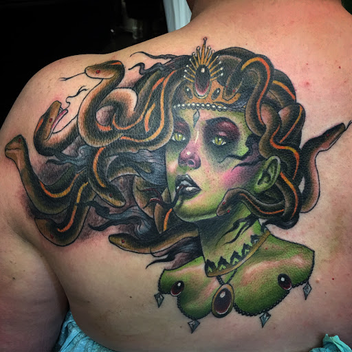 Explore marker tattoo ideas, creative tattoo ideas in Oklahoma City, available at Mind Bender Tattoo