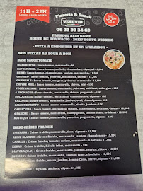 Restaurant Camion Pizza Vesuvio à Porto-Vecchio (le menu)
