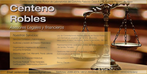 CENTENO ROBLES, Asesoria Legal y Financiera/Lic. Kirla Robles