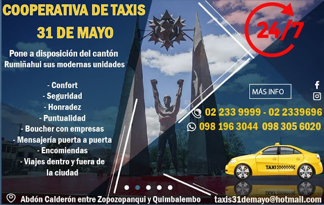 Opiniones de Cooperativa de Taxis 31 de Mayo en Sangolqui - Servicio de mensajería